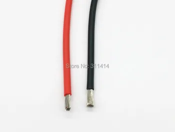 1meter Rdeča+1meter Črna 10# 10 AWG 10AWG Heatproof Mehki Silikonski silikagel Žice Priključite Kabel Za RC Model Baterijo Rezervni Del