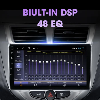 JMCQ 2din 2+32 G Android 9.0 Avto Radio Multimidia Video Predvajalnik Navigacija GPS DSP Za Hyundai Solaris 1 2010-2016 2 din Vodja Enote