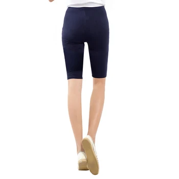 Ženske hlače Koleno Dolžina Elastična Barva Tek Fitnes Dekle Hlač Plus Velikost 3-5XL NYZ Trgovina