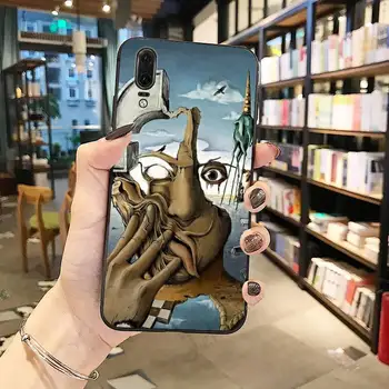 Salvador Dalí Umetnosti Vzorec silikonski Pokrovček Telefona Primeru Za Huawei P9 P10 P20 P30 Pro Lite smart Mate 10 Lite 20 Y5 Y6 Y7 2018 2019