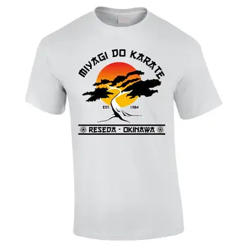 Nov Modni Moški Tee Miyagi Ne Karate - Karate Kid - Cobra Kai Retro Graphic T-Shirt Priložnostne bombaž majica s kratkimi rokavi