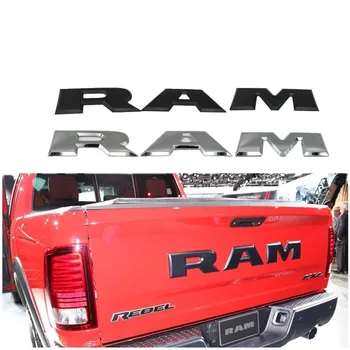 1 nastavite Avto vrata prtljažnika 3D RAM Pismo Logotip Emblem Zadaj Prtljažnik Značko Nalepke Za Dodge Ram 1500 2016 2017 2018