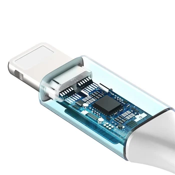 Obnovljivih 4A Hitro Polnjenje Kabel za iPhone Dvojno Popraviti Priključki za Polnjenje Linija Kabel USB Tip C Adapter
