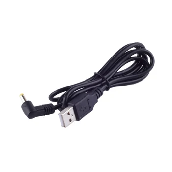 DC Vtič USB Pretvori V DC 4.0x1.7 Bela Črna L Oblike Desni Kotni Priključek Z Kabel Priključek Kabel USB