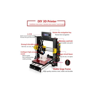 2020 CTC Vroče Prodajo Konkurenčnih A8 3D i3 Tiskalnika Reprap Prusa i3 Visoko Natančnost DIY FDM 3D Tiskalnik USB Priključek PLA/ABS Tiskanje