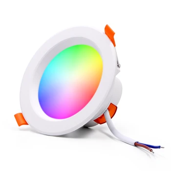 ZigBee Led Lučka Smart Downlight Svetlobe Zatemnitev Krog Spot Luči 7W 9W AC110-250V Barva Spreminja, RGB+W+C Deluje z Alexa