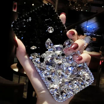 Nosorogovo Primeru Diamond Bling Roza Telefon Kritje coque za Samsung Galaxy S20 Ultra S10 E S8 S9 Plus S7 S6 Rob Opomba 10 Plus 9 8