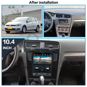 128GB Navpično zaslon Tesla Slog Android Avto Večpredstavnostna Radio Predvajalnik Za VW Volkswagen Golf 7 2010+ GPS Navigacija DSP Carplay