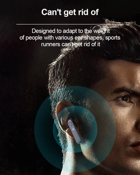 Novo TWS Brezžične Slušalke Bluetooth 5.0 Slušalke Šport Čepkov Slušalke Z Mikrofonom za Prostoročno uporabo Slušalke Za Vse Pametne telefone