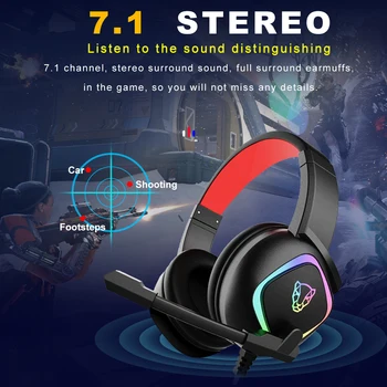 Motospeed G750 Slušalke Prilagodite 7,1 RGB, USB Samo Žično Gaming Slušalke Za PC PS4 Gaming Slušalke Udobno