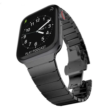 Trak Za Apple watch band 44 mm/42mm iwatch 40 mm 38 mm Luksuzni Povezavo pas, zapestnica za apple gledati serije 5 4 3 6 SE band 44 42 mm