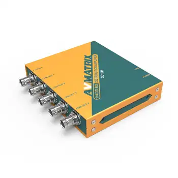AVMATRIX SD1141 1×4 3G-SDI Distribucijski Ojačevalnik Z Avtomatsko Odkrivanje 3G/HD/SD-SDI Signal,SDI Ponovno koklja,Micro USB/DC Napajanje