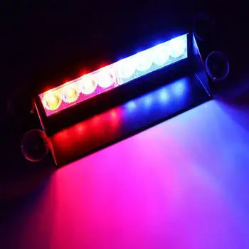 Avto LED Luči 8LED Sesalni Strobe Policijske Luči DC12V Avto Spredaj in Zadaj Orodje Opozorilo Utripajoča Luč Lopato Svetlobe