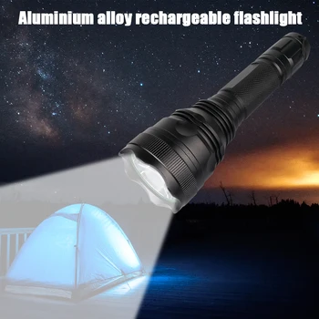 T6 Svetloba Bliskavice Zunanji Prenosni LED Glare Svetilke Aluminij Zlitine za ponovno Polnjenje Močno Svetlobo 800lm za Pohodništvo, Kampiranje