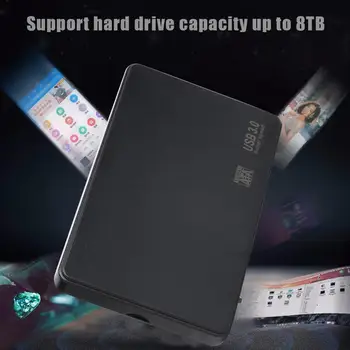 2.5 inch HDD SSD Primeru, Sata, USB 3.0 Adapter Brezplačno 6 Gbps Polje Trdi Disk, Ohišje Podporo 2TB HDD Disk Za Windows, Mac OS