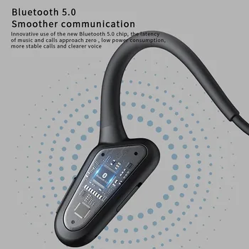 Kostno Prevodnost Slušalke Bluetooth Brezžične Visi Uho Kavelj Slušalke Športne Vodotesne Slušalke Dolgo Pripravljenosti Baterije