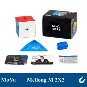 MoYu Meilong M Magnetni Magic Cube 2x2 3x3 4x4 5 x 5 4PCS Nastavite Magneitc Hitrost Kocka Izobraževalne Uganke, igrače za otroke