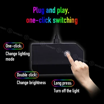 Velika RGB Gaming Mouse Pad Zmaj Vzorec LED Osvetlitev Gume Računalnik Mousepad Anti-slip Zaklepanje Rob Hitrost Tipkovnice Mat XL
