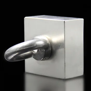 Super Močni Močni močni blok luknjo magneta Neodymium N52 Magneti 50*50*25 mm (45x45x21mm)