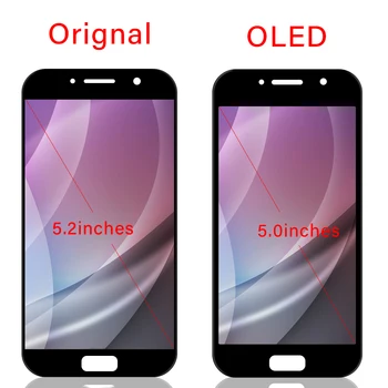 Preizkušen OLED Za SAMSUNG Galaxy A5 2017 A520 A520F SM-A520F LCD-Zaslon, Zaslon na Dotik, Računalnike Zbora Za A520 Zaslon