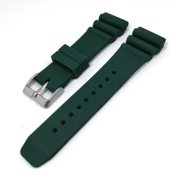 Silikonske Gume Watch Pasu Trak Primeren Za Casio SEIKO 22 mm Zamenjava Črne Športne Nepremočljiva Watchbands Dodatki