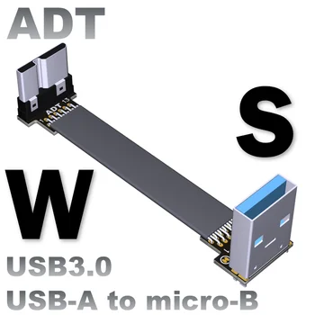 USB3.0 Micro-B (tip-C ploščati kabel 3~300 cm podporo večjo pasovno širino do Gen 1x1 5G/sbt Za napravo USB podaljšek