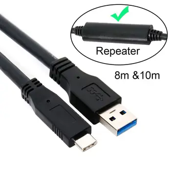 10m 8m 5m USB-C USB 3.1 Tip C Moški-USB3.0 Tip A Moški Podatkov GL3523 Repetitorja Kabel za Tablični računalnik in Telefon & Trdi Disk usb Kabel