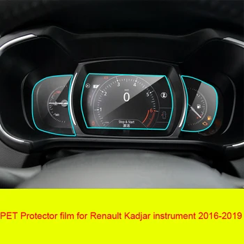 JJEZA Film screen Protector za Renault Kadjar 2016-2019 Avto armaturne Plošče Zaščitnik nadzorni Plošči Center za Nadzor na Dotik