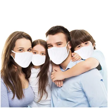 Družina ujemanje barva maska Zamenljivi Filtri za Večkratno uporabo Bombaž Masko 4PC odraslih+4PC Otroci, starši-otrok, usta maske