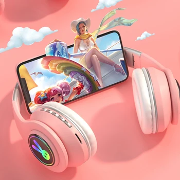 Brezžične Bluetooth slušalke stereo slušalke glasbo, Slušalke z Mikrofonom za prostoročno telefoniranje podpira TF kartice z mic za Xiaomi MP3 za otroke