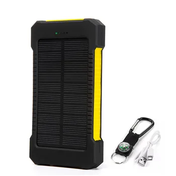 20000mAh Sončne Energije Banke Za Xiaomi iPhone Samsung Powerbank Dvojno USB Solarni Polnilnik Prenosni Zunanji Baterija Power Bank