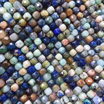 MALAHIT LAPIS kvadrat gladko 4/6mm za DIY nakit, izdelava svoboden kroglice FPPJ debelo narave gemstone
