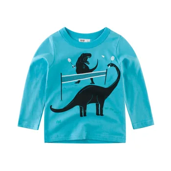 Otroci, ki so Vrhunske kakovosti, T-shirt malčka Dnu Srajco Dinozaver Jurassic Park, Bombaž dekle Top Fant tees debelo Otroci oblačila