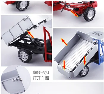 1: 16 hojo traktorja model zlitine simulacija modela kmetijstva igrača za otroke darilo za rojstni dan