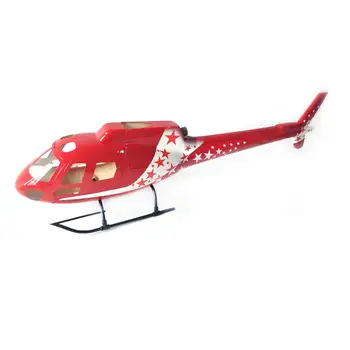 Helikopter Glassfiber obsega telesa Fuselages Kit AS350 Ecureuil 450 velikost Pobarvana Trup za Helikopter Model RC letalo