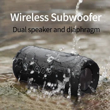 Poceni Šport Brezžična tehnologija Bluetooth Nepremočljiva Prenosni Zvočnik TWS Dual Stereo Zvok, Podpora USB/AUX/FM Radio/TF/handfree klic