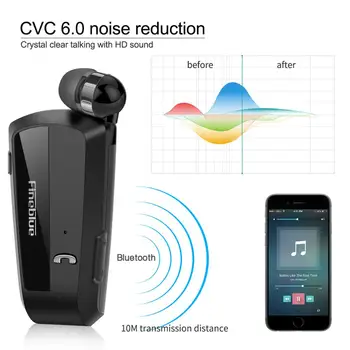 Najnovejši Fineblue F990 Brezžične Bluetooth slušalke vratu posnetek na teleskopsko vrsto poslovnih Šport stereo glavo telefoni Vibracije Obrabe
