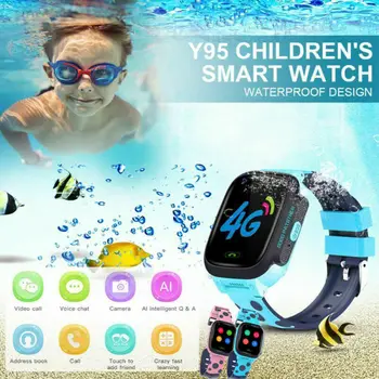 Y95 4G Otroci Pametno Gledati Otroka, Anti-izgubil Smartwatch GPS LBS Tracker Wifi SOS Klic GSM SIM Fantje Dekle Video Klic Watch Darila