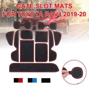 Anti-Slip Mat za Toyota RAV4 2019 2020 Za XA50 RAV IV 50 Vrata Reža za Preproge Pokal Gume Blazine Preprogo, Avto Nalepke, Dodatki