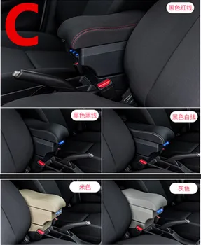 Za Honda Fit Jazz hatchback armrest polje osrednji Trgovina vsebina škatla za Shranjevanje s skodelico imetnika pepelnik USB vmesnik 2004-2007