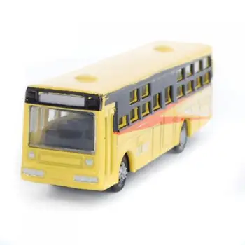 MagiDeal 6Pcs/Veliko Diecast Model Avtobus Vlak Postavitev Železniška Ulica Kulise, Scenski za Šolske Otroke Klasičnih Hobiji Igrače Darila