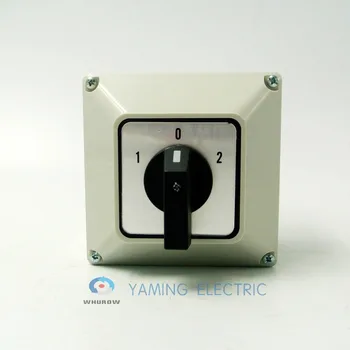 Yaming električni YMW26-32/2M Prehod cam zavrtite stikalo 32A 2 faze 3 položaj z nepremočljiva polje IP65 interruptor