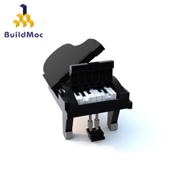 Buildmoc Ustvarjalca Klavir Boben, Kitaro moc opeke Glasbeni instrument 13192 klavir gradniki Igrače za Otroke darila