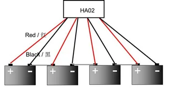 Baterija izenačevalnik HA02 baterije balancer za 4pcs 12V baterija povezana v serijo za 48V baterije sistema solarni sistem