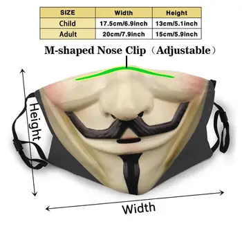 Guy Fawkes Pravi Print Masko Za Enkratno Uporabo Usta Masko Stroj Filter Proti Prahu Masko Guy Fawkes Maska Anonymous V Kot Vendetta V