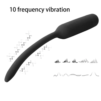 10 Hitrost Penis Vibrator Sečnice Kateter Penis Plug Spolnih Igrač za Moške Sečnice Vibratior Penis Vstavljanja Sečnice Zvoke Dilators