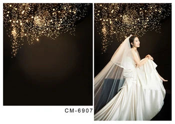 200*300 cm(6.5*10 m) poročni studio ozadje črno romantično okolij ognjemet svetlobe nevesta close-up za studio