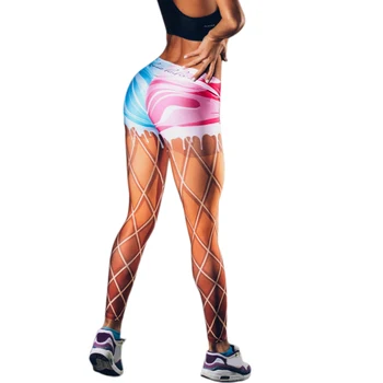 Mozaik Tiskanja Dokolenke Fitnes Dokolenke Za Ženske Športne Vadbe Leggins Elastična Slim Joga Hlače Jegging Femme Push Up Hlače