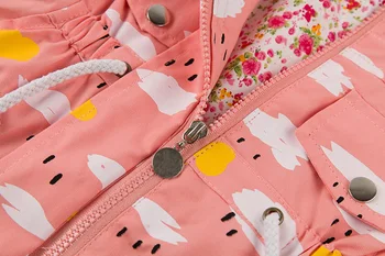 Spomladi Leta 2020 Nova Dekleta Jopiči Otroci Vrhnja Oblačila Dekleta Hooded Coats Priložnostne Windbreaker Za Dekleta Tiskanje Otroci Oblačila Hooded Suknjič