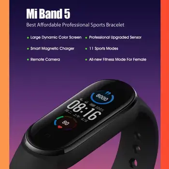 NOVO Xiaomi Mi Pasu 5 Standard Športnih pametno gledati Mi 5 smart manšeta Nepremočljiva 24h zdravje srčnega utripa, krvnega tlaka, Spremljanje